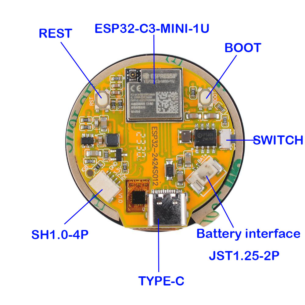 ESP32 Display 1.28 inch ESP32- - Home Automation Arduino recension och pris