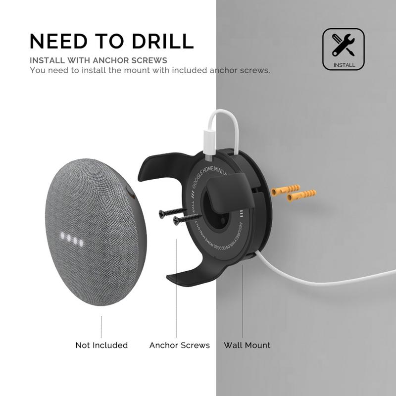 Outlet Wall Mount Holder for G - Google Speaker Nest Audio recension och pris