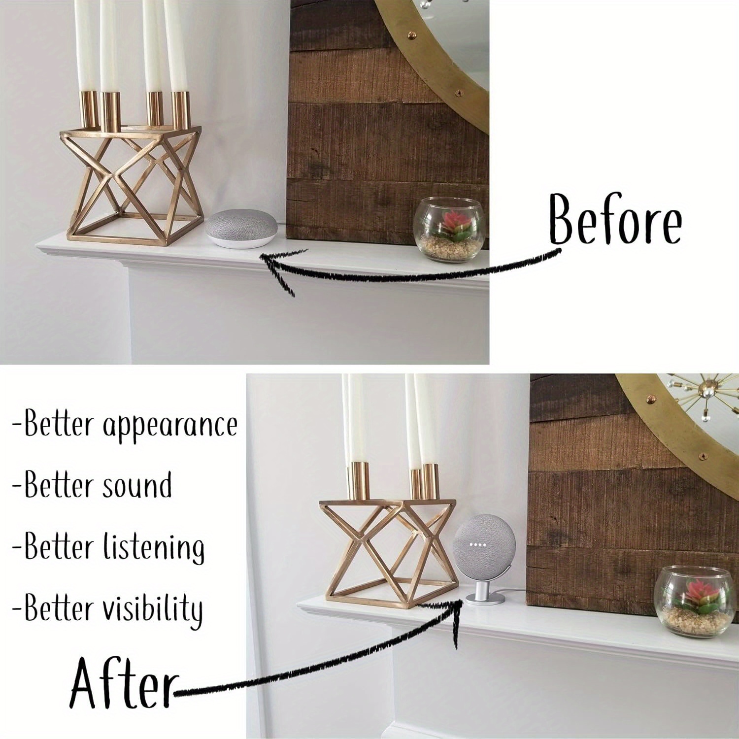Mini Smart Speaker Display Sta - Google Speaker Nest Audio recension och pris