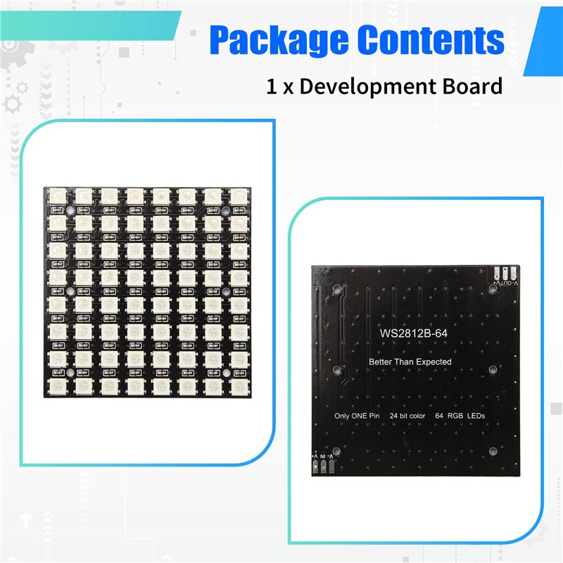 2025 Trend WS2812 LED 5050 RGB - Rgb Led Matrix 8X8 recension och pris