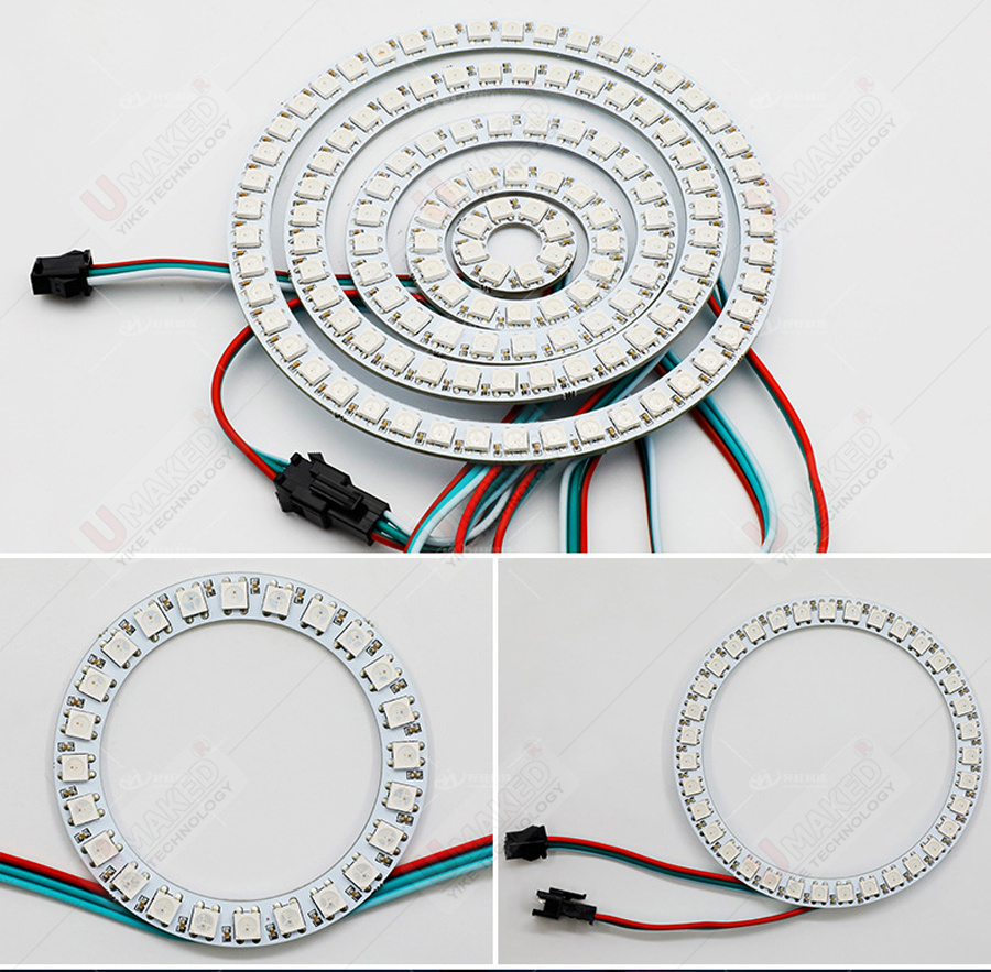 2pcs WS2812B Individually Addr - Rgb Led Matrix 8X8 recension och pris
