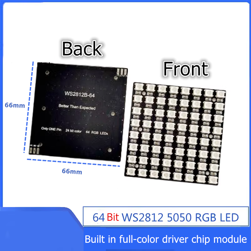 WS2812B 8x8 64Bit RGB LED Matr - Rgb Led Matrix 8X8 recension och pris