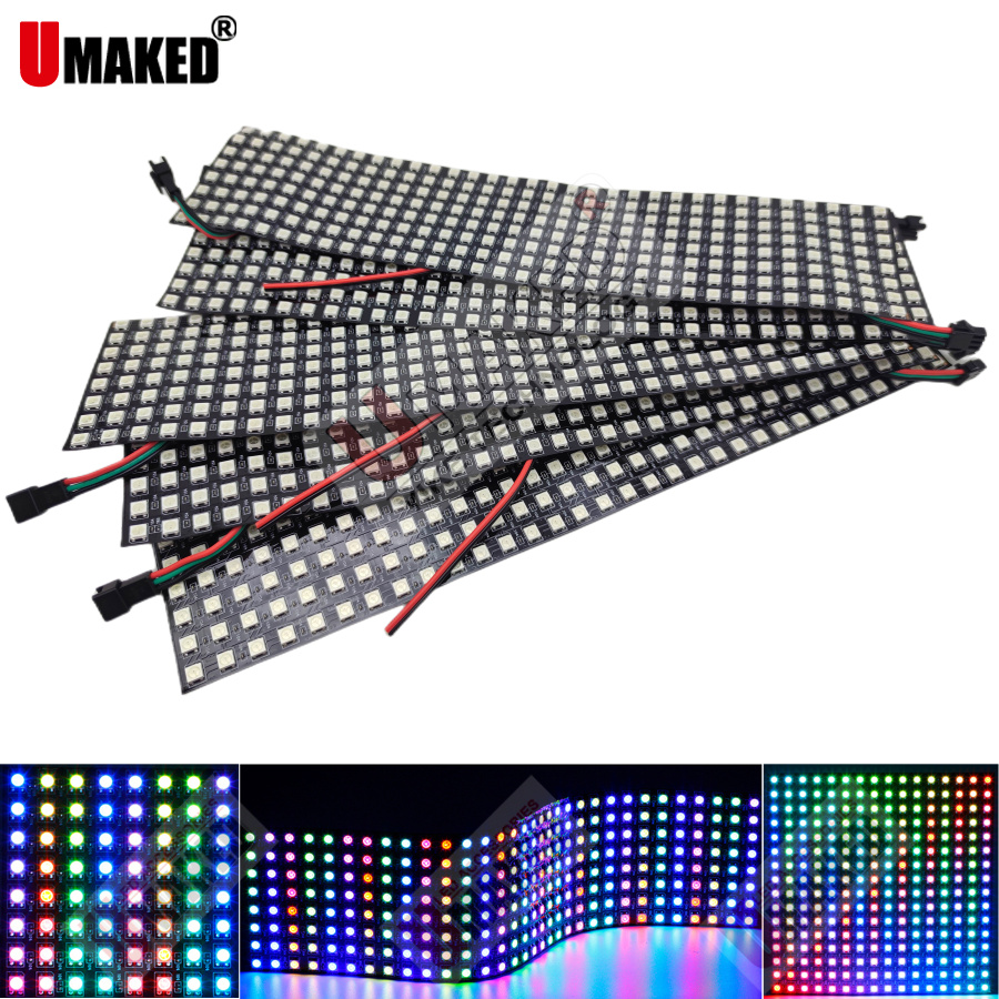 2pcs WS2812B Individually Addr - Rgb Led Matrix 8X8 recension och pris