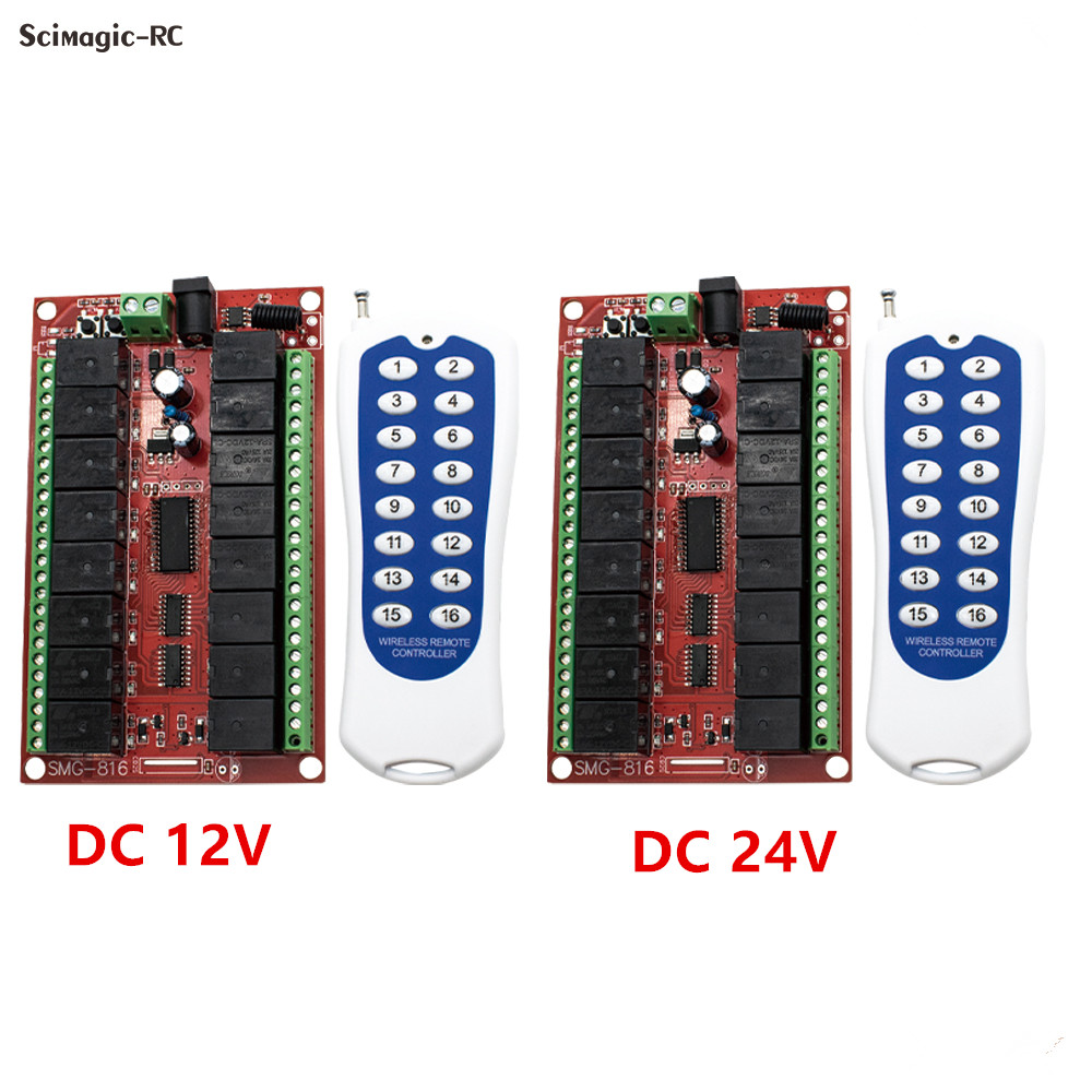 16CH 433MHz RF Wireless Remote - 433Mhz Receiver Module recension och pris