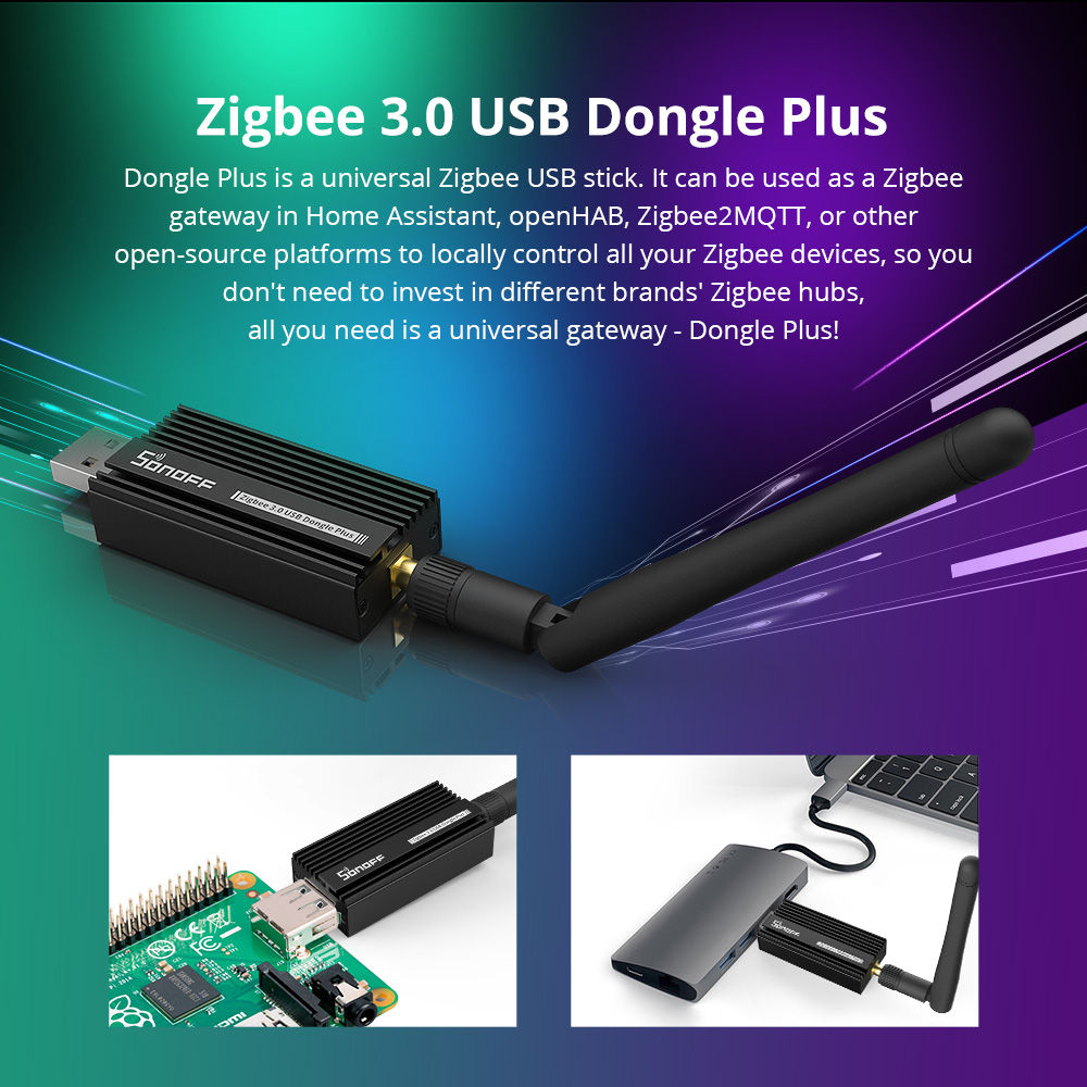 SONOFF Zigbee 3.0 USB Dongle P - Zigbee Coordinator Stick recension och pris