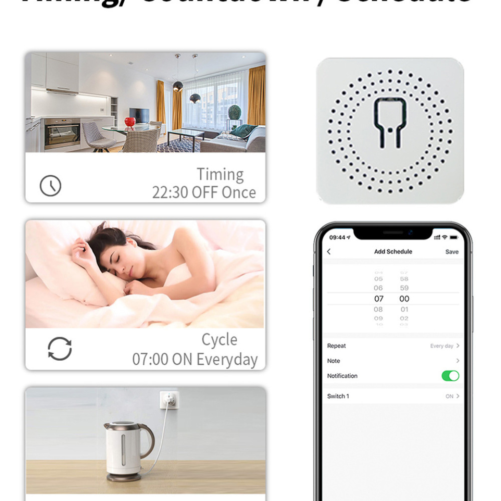 Smart Home WiFi Switch Module  - Diy Smart Home Automation Devices recension och pris