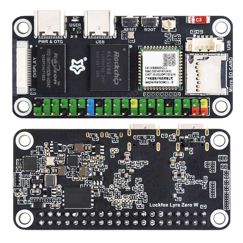 Luckfox Lyra Zero W RK3506B Ro - Pi Zero W Board recension och pris